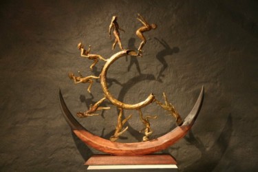 雕塑 标题为“Wheel of life” 由Michael Cañadas, 原创艺术品, 青铜
