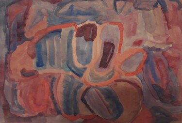 Painting titled "My unconscious (3)" by Pinky, Original Artwork, Watercolor
