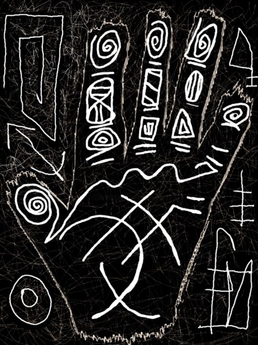 Digital Arts titled "lignes de vie et d'…" by Franck Vidal, Original Artwork, Digital Painting