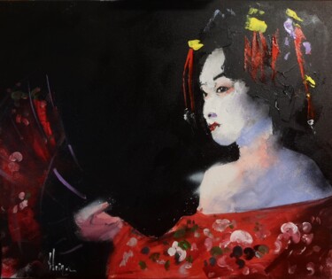 kimono rouge "kimono rouge" başlıklı Tablo Dominique Kleiner tarafından, Orijinal sanat, Akrilik
