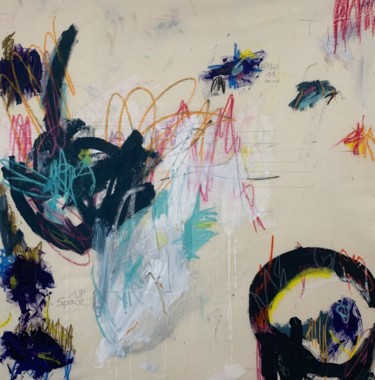 Malerei mit dem Titel "God's Plan" von Dominik Robert Brunner, Original-Kunstwerk, Acryl