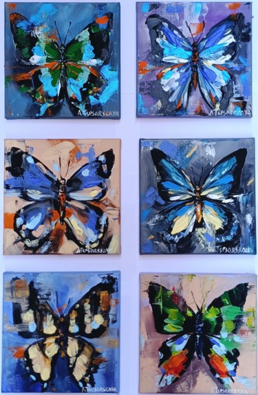 绘画 标题为“Butterfly Life” 由Aliaksandra Tsesarskaya, 原创艺术品, 丙烯