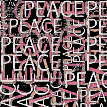 绘画 标题为“Love and Peace Flow…” 由Tony Rubino, 原创艺术品, 丙烯 安装在木质担架架上