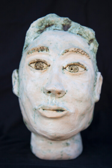 Sculpture titled "Marine" by Elena Uljancic, Original Artwork, Ceramics