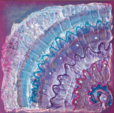 Peinture intitulée "Coquillage rosé" par Nadège Dubreuil, Œuvre d'art originale, Acrylique