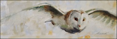 Painting titled "Myśliwy" by Kazimierz Mordarski, Original Artwork, Oil