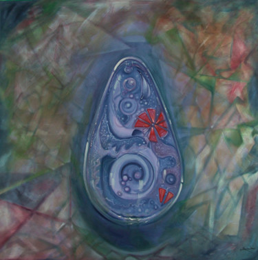 Peinture intitulée "AB-II" par Guy Benson, Œuvre d'art originale, Huile