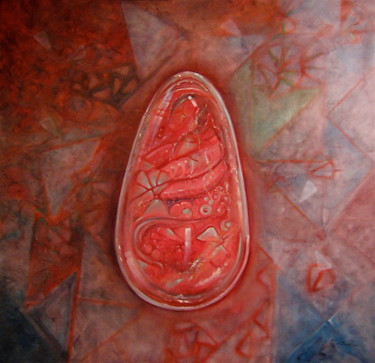 Peinture intitulée "AB-I" par Guy Benson, Œuvre d'art originale, Huile