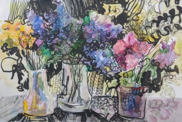 Malerei mit dem Titel "the taste of spring" von Irina Kindritska, Original-Kunstwerk, Tinte