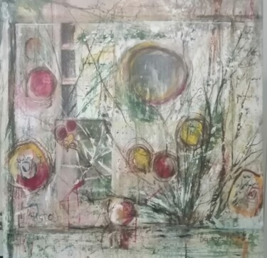 Painting titled "Histoire" by Hela Ellouze, Original Artwork, Acrylic
