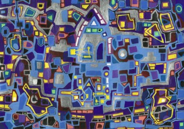 Painting titled "Terra incognito" by Aleksandr Glukhov, Original Artwork, Acrylic