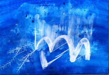 Peinture intitulée "L'hiver" par Ambredeval, Œuvre d'art originale, Acrylique