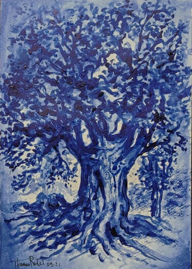 Peinture intitulée "Arbre mon frère rug…" par Thomas Rodet, Œuvre d'art originale, Acrylique
