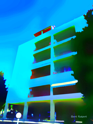 제목이 "Vita in condominio"인 디지털 아트 Roberto Bartoccini로, 원작, 디지털 페인팅