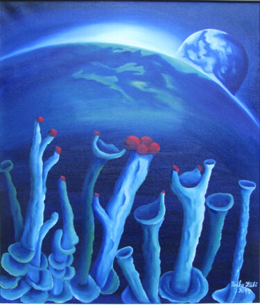 绘画 标题为“Lichens iiii” 由Vinko Hlebs, 原创艺术品, 油