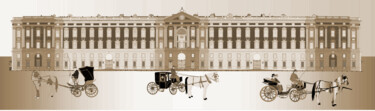 绘画 标题为“REGGIA DI CASERTA…” 由Constantino Luis Marino, 原创艺术品, 雕刻