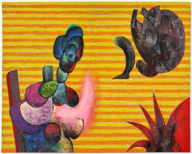 Painting titled "Vladimir Cora - Pin…" by Vladimir Cora, Original Artwork, Acrylic Mounted on Wood Stretcher frame