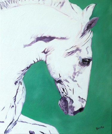 Painting titled "Atlas" by Benka, Original Artwork, Oil