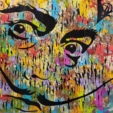 Schilderij getiteld "FANS" door Jean-Humbert Savoldelli, Origineel Kunstwerk, Acryl