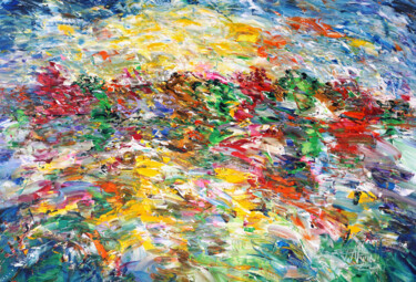 Landscape: Autumn Impressions XL 1 绘画 标题为“Landscape: Autumn I…” 由Peter Nottrott, 原创艺术品, 丙烯