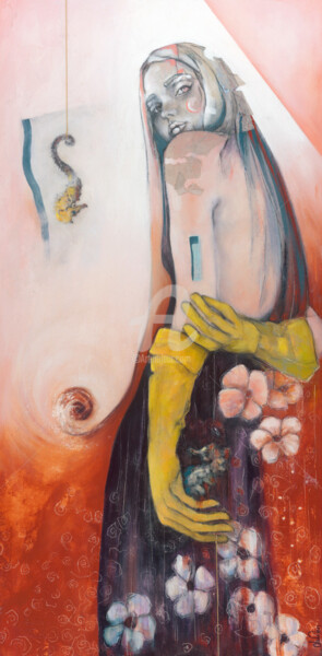 Peinture intitulée "La matrice" par Chrislen, Œuvre d'art originale, Acrylique