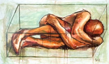 绘画 标题为“Don't touch me plea…” 由Anastasiya Krokhmal ( Art Kroha), 原创艺术品, 油