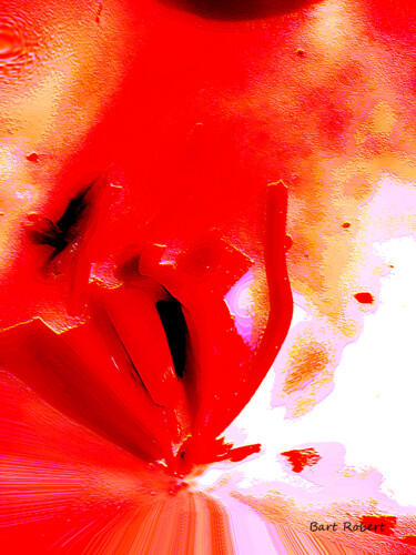 Digital Arts titled "Vernissage rouge" by Roberto Bartoccini, Original Artwork, Digital Painting