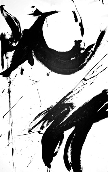 绘画 标题为“Black 148x” 由Rosi Roys, 原创艺术品, 丙烯