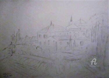 Drawing titled "Suzette Vaucluse" by Roberto Urbano, Original Artwork, Pencil