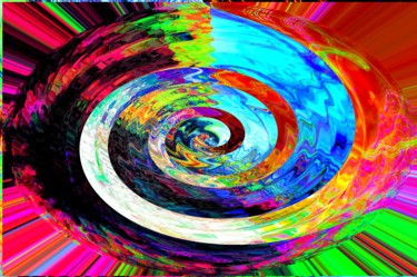 Arts numériques intitulée "tourbillon live col…" par Gaudi .C, Œuvre d'art originale, Travail numérique 2D