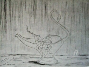 Drawing titled "Nature morte le rai…" by Roberto Urbano, Original Artwork, Pencil