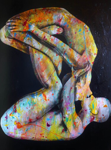 Painting titled "IN-VERSO" by Emmanuela Zavattaro, Original Artwork, Acrylic