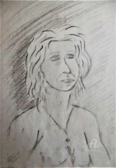 Drawing titled "Pascaline 2018" by Roberto Urbano, Original Artwork, Pencil