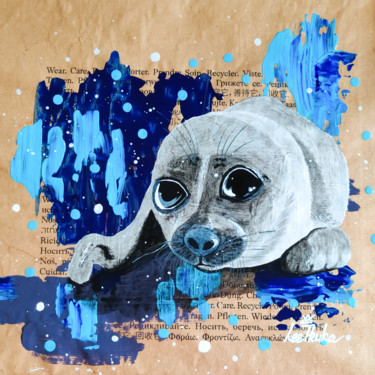 NERPA - acrylic painting, fine art, prints, street art,p art Картина под названием "NERPA - acrylic pai…" - Leetruka, Подлинное произведение искусства, Акрил