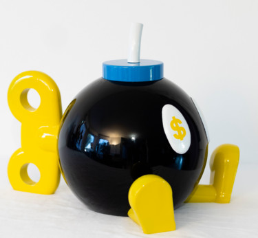 Sculpture titled "Bob-omb" by Flavien Mandon, Original Artwork, Resin