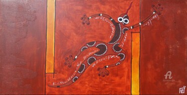 Painting titled "Umbala Womhlaba" by Caloulabissa, Original Artwork, Acrylic