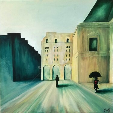 Peinture intitulée "Parlement" par Gaïdg, Œuvre d'art originale, Acrylique Monté sur Châssis en bois