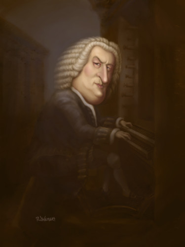Digitale Kunst mit dem Titel "Bach" von Renato Wilmers, Original-Kunstwerk, Digitale Malerei