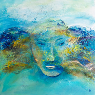 Wolfgangsee Lady #1 绘画 标题为“Wolfgangsee Lady #1” 由Jutta Blühberger, 原创艺术品, 丙烯