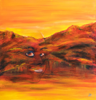 Wolfgangsee Lady #3 绘画 标题为“Wolfgangsee Lady #3” 由Jutta Blühberger, 原创艺术品, 丙烯