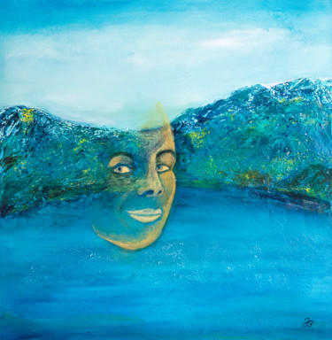 Wolfgangsee Lady #4 绘画 标题为“Wolfgangsee Lady #4” 由Jutta Blühberger, 原创艺术品, 丙烯