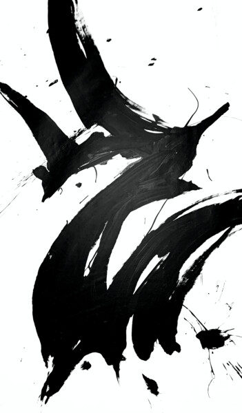 绘画 标题为“Black 154x” 由Rosi Roys, 原创艺术品, 丙烯
