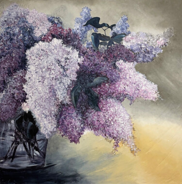 Painting titled "“Spring Fury" : A M…" by Irina Ges, Original Artwork, Acrylic Mounted on Wood Stretcher frame