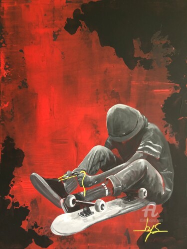 Just one last try Peinture intitulée "Just one last try" par Iconbys, Œuvre d'art originale, Acrylique Monté sur Châssis en bois