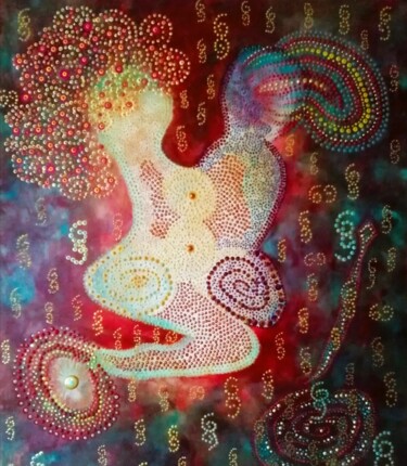 Peinture intitulée "FUSION LOVE" par Flod, Œuvre d'art originale, Acrylique
