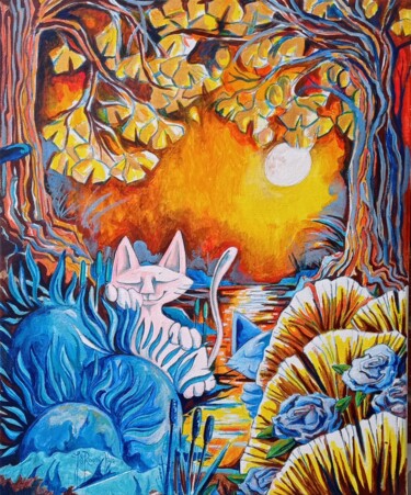 Peinture intitulée "Diptycats" par Jsroosenys, Œuvre d'art originale, Acrylique