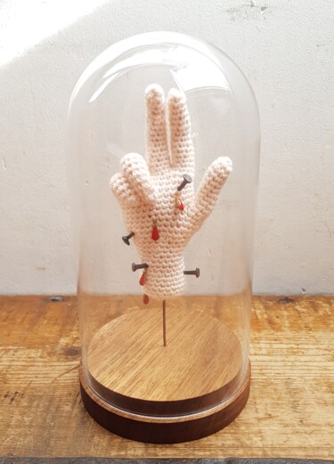 제목이 "En vérité je vous l…"인 섬유 예술 Crochet Du Droit로, 원작, 실