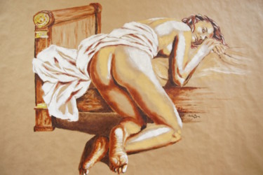 绘画 标题为“Peinture femme nue…” 由Idhem San, 原创艺术品, 油