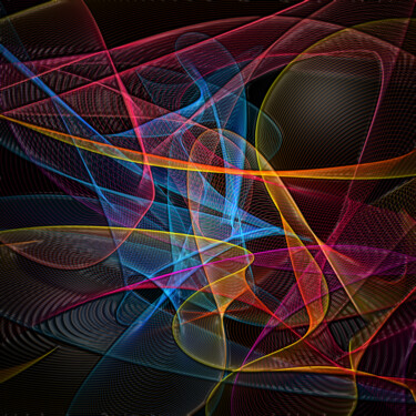 Digitale Kunst getiteld "Enjolivure Colorée" door Lotus20artabstrait, Origineel Kunstwerk, Digitaal Schilderwerk