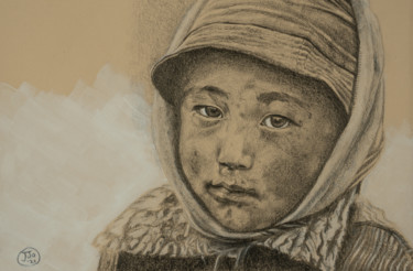 Drawing titled "Cheow" by Josine Jansen, Original Artwork, Pencil